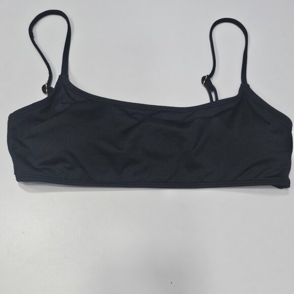 Cotton on Straight Neck Crop Bikini Top Black - Picture 5 of 7